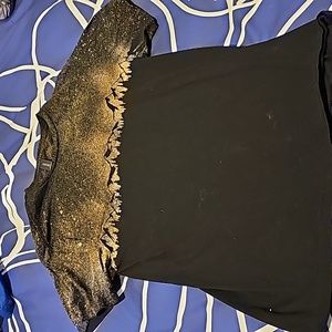 Womens bleach splatter shirt